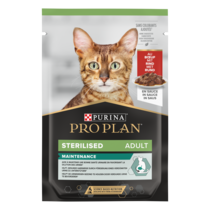 Purina Pro Plan Sterilised Wet Cat Food, Beef in Gravy