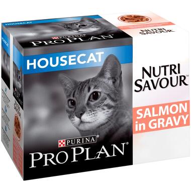 PRO PLAN Housecat NUTRISAVOUR Salmon in Gravy Wet Cat Food