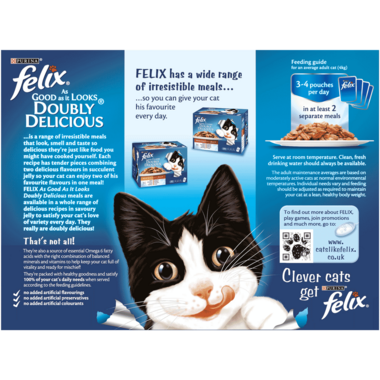 FELIX® As Good As it Looks Doubly Delicious Fish Selection Wet Cat Food