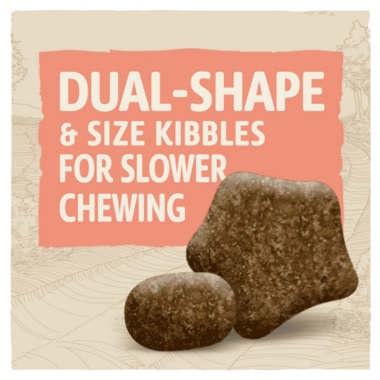 Dual shape & size kibbles