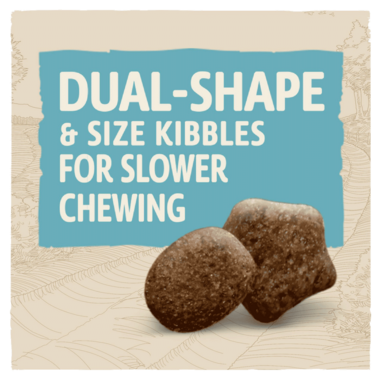 Dual shape & size kibbles