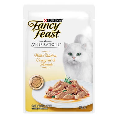 Fancy Feast Inspirations with Chicken, Courgette & Tomato