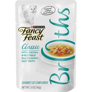 Fancy Feast® Wet Cat Food Complement with Chicken & Vegetables in a Decadent Silky Broth