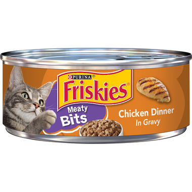 Friskies Meaty Bits Chicken Dinner in Gravy Wet Cat Food