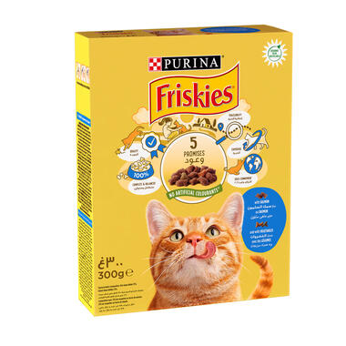 Friskies® with Salmon and with Vegetables Dry Cat Food