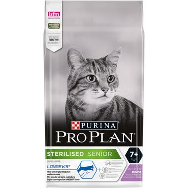 PRO PLAN® Adult 7+ Sterilised LONGEVIS Turkey Dry Cat Food