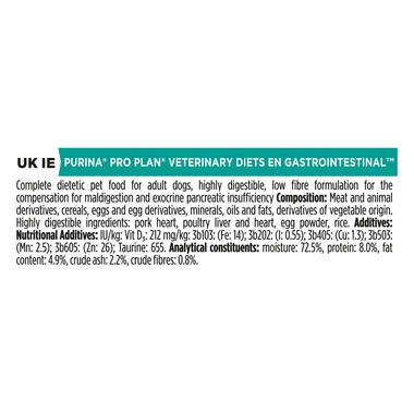 PRO PLAN VETERINARY DIETS EN Gastrointestinal Wet Dog Food