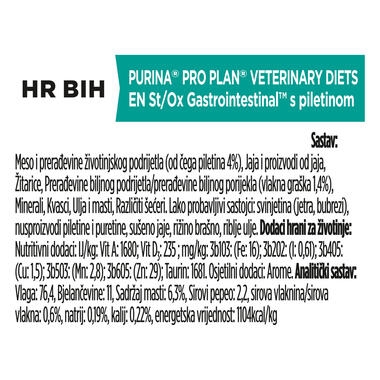 PRO PLAN VETERINARY DIETS EN Gastrointestinal Chicken Wet Cat Food Pouch