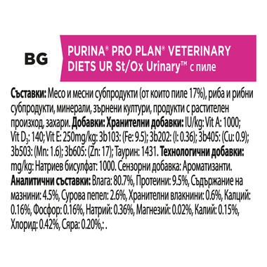 PRO PLAN VETERINARY DIETS UR Urinary Chicken Wet Cat Food Pouch