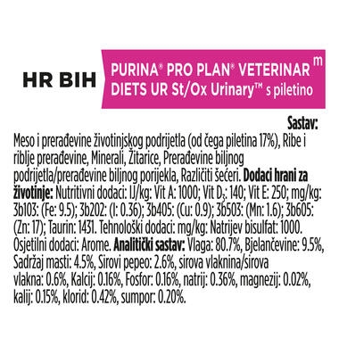 PRO PLAN VETERINARY DIETS UR Urinary Chicken Wet Cat Food Pouch