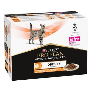 PRO PLAN VETERINARY DIETS OM Obesity Management Chicken Wet Cat Food Pouch