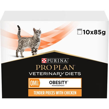 PRO PLAN VETERINARY DIETS OM Obesity Management Chicken Wet Cat Food Pouch