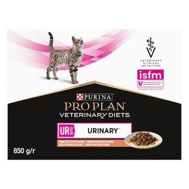 PRO PLAN VETERINARY DIETS UR Urinary Salmon Wet Cat Food Pouch