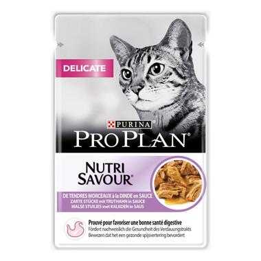 Purina Pro Plan Delicate Digestion Wet Cat Food, Turkey in Gravy