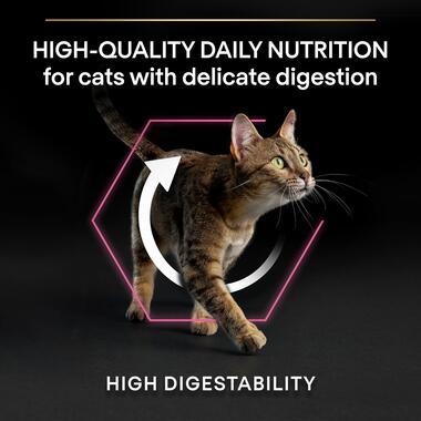 127414 PRO PLAN® Sensitive Digestion Turkey Dry Cat Food