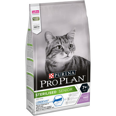 Purina Pro Plan Sterilised Senior 7+ Longevis Dry Cat Food with Turkey