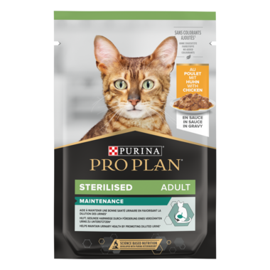 PRO PLAN® Sterilised NUTRISAVOUR Chicken in Gravy Wet Cat Food