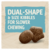 Dual shape & size kibbles 