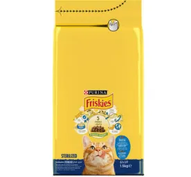 FRISKIES Sterilised with Salmon & Vegetables Dry Cat Food