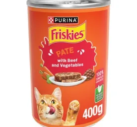 Friskies in Pate with Beef and Vegetables Wet Cat Food