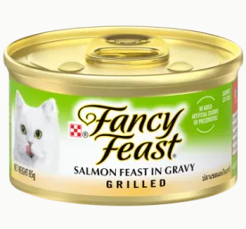 Fancy Feast Grilled Salmon Feast in Gravy Gourmet Cat Food 85g