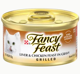 Fancy Feast Grilled Liver & Chicken Feast in Gravy Gourmet Cat Food 85g
