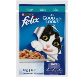 FELIX As Good As It Looks Adult Tuna in Jelly Wet Cat Food 85g