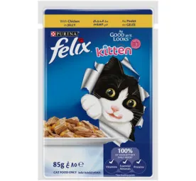 FELIX As Good As It Looks Kitten Chicken in Jelly Wet Cat Food 85g