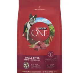 Purina ONE® Small Bites Beef & Rice Formula, 4 LB (1.81 kg)