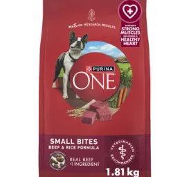 Purina ONE® Small Bites Beef & Rice Formula, 4 LB (1.81 kg)