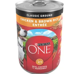 Purina ONE® Classic Ground Chicken & Brown Rice Entrée,0.8 LB  (368 g)