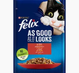 FELIX As Good As It Looks with Beef in Jelly Wet Cat Food 85g