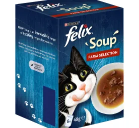 122581 FELIX® Soup Farm Selection Wet Cat Food