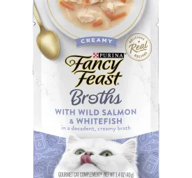 FANCY FEAST® with Wild Salmon & Whitefish in a Decadent Creamy Broth