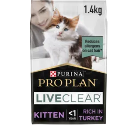 Purina Pro Plan LiveClear Kitten, Allergen Reducing Dry Cat Food with Turkey