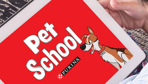 Pet school Purina logo