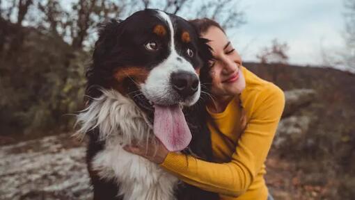 Young woman with dog